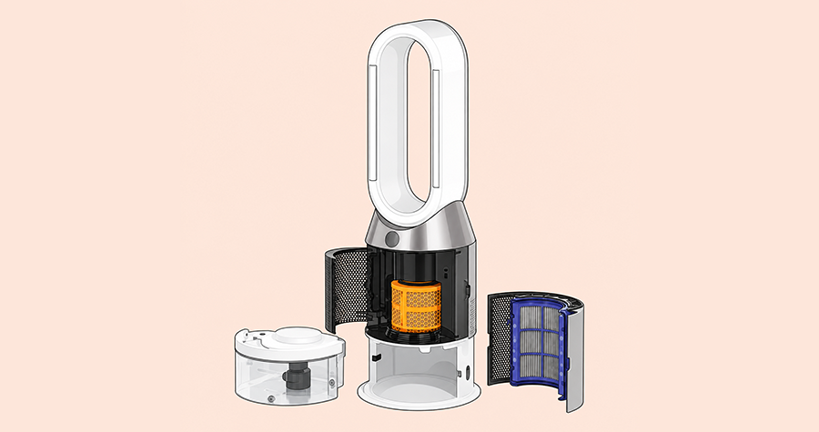 Dyson Purifier Humidity & Cool завис Deep Clean